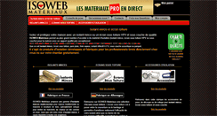 Desktop Screenshot of isowebmateriaux.com
